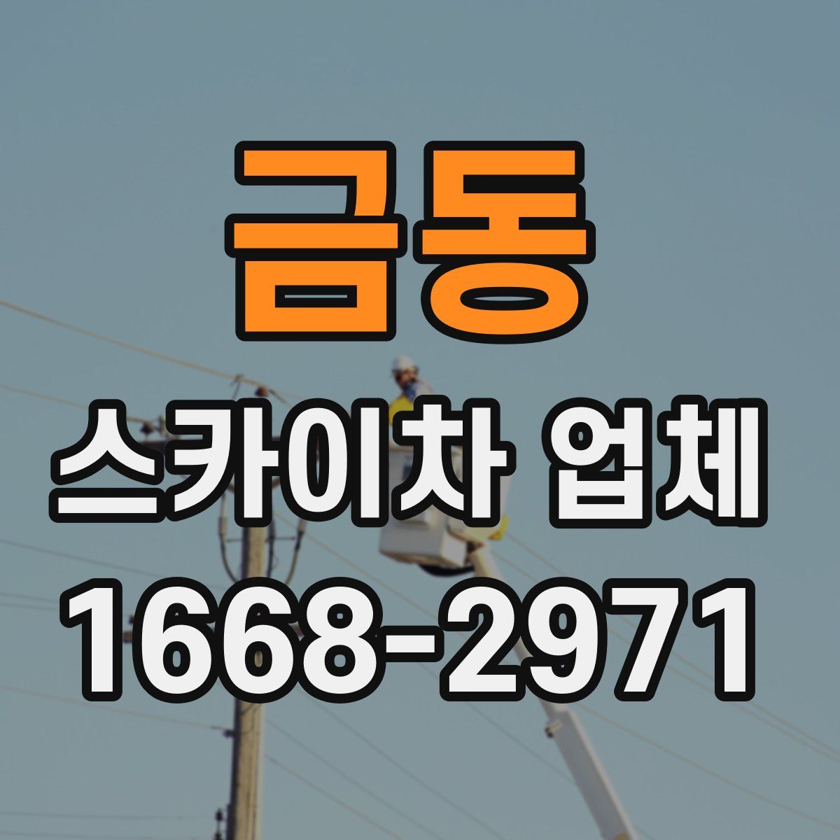 금동 스카이차 업체