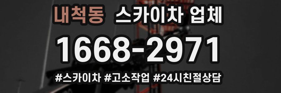 내척동 스카이차 업체