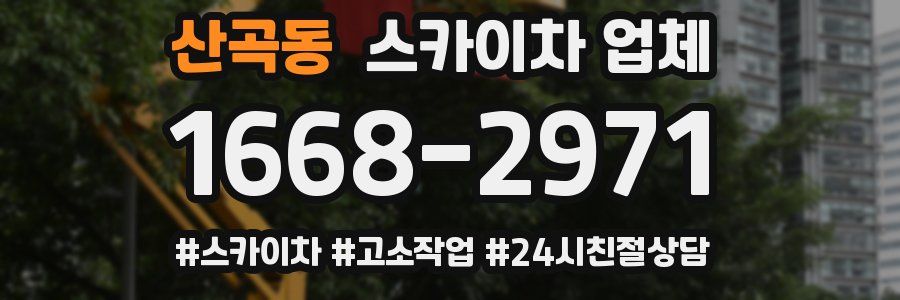산곡동 스카이차 업체
