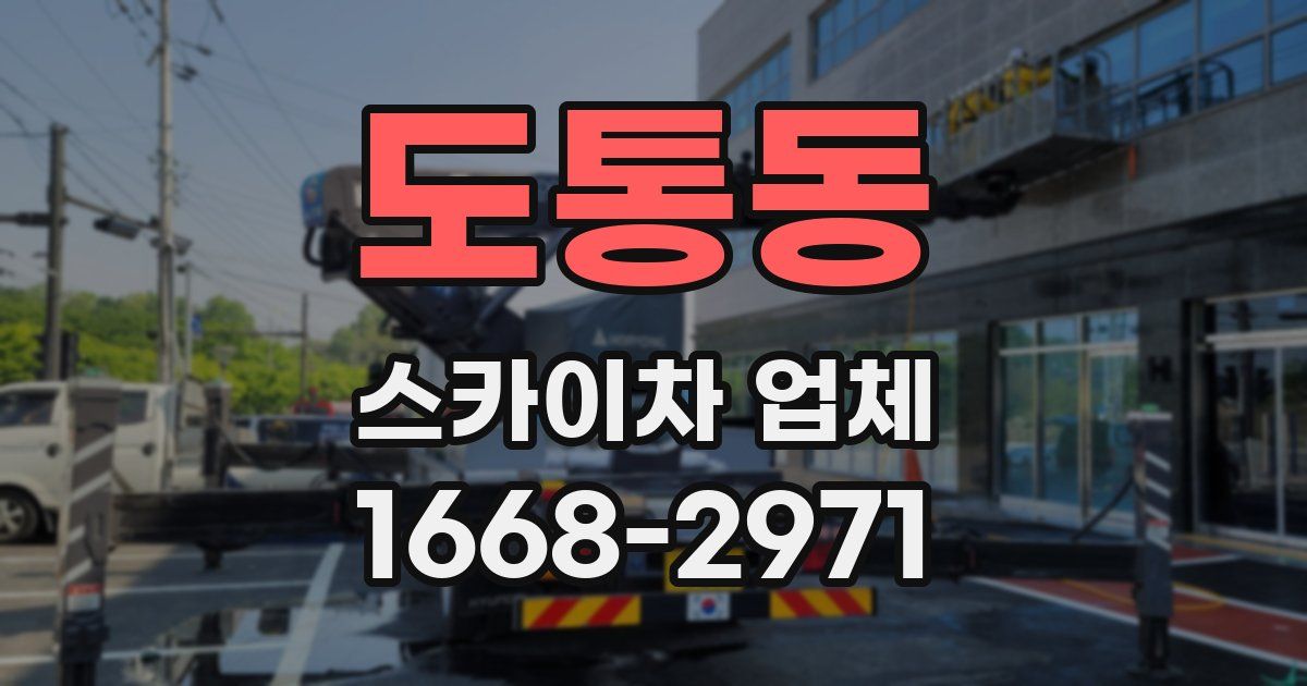 도통동 스카이차 업체