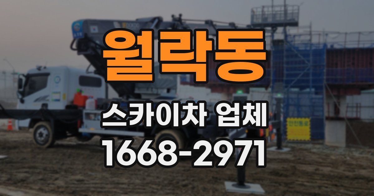 월락동 스카이차 업체