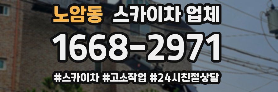 노암동 스카이차 업체