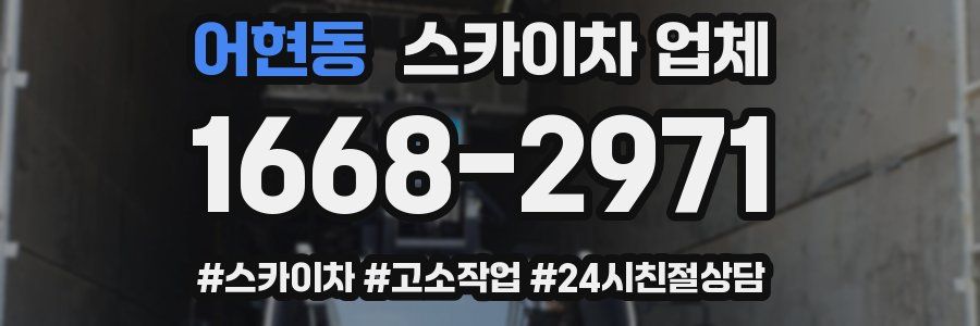 어현동 스카이차 업체