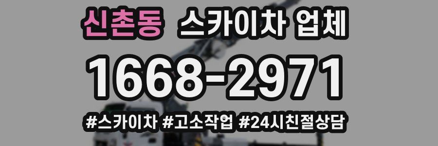 신촌동 스카이차 업체
