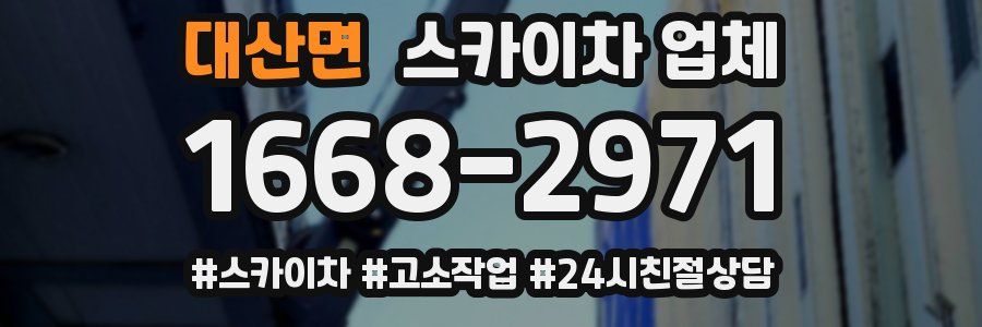 대산면 스카이차 업체