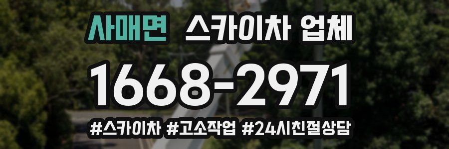 사매면 스카이차 업체