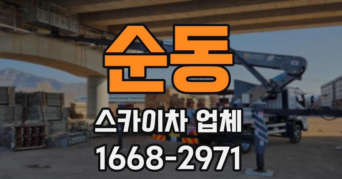 순동 스카이차 업체