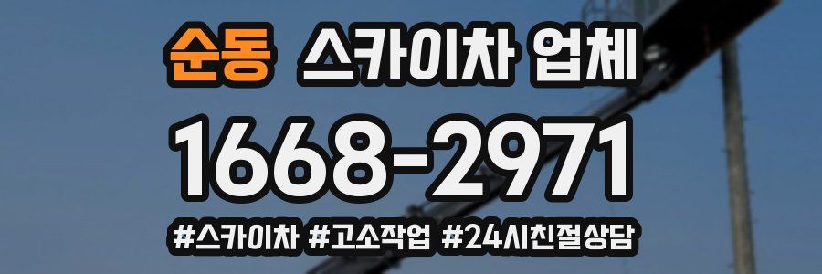 순동 스카이차 업체