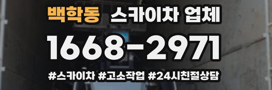 백학동 스카이차 업체