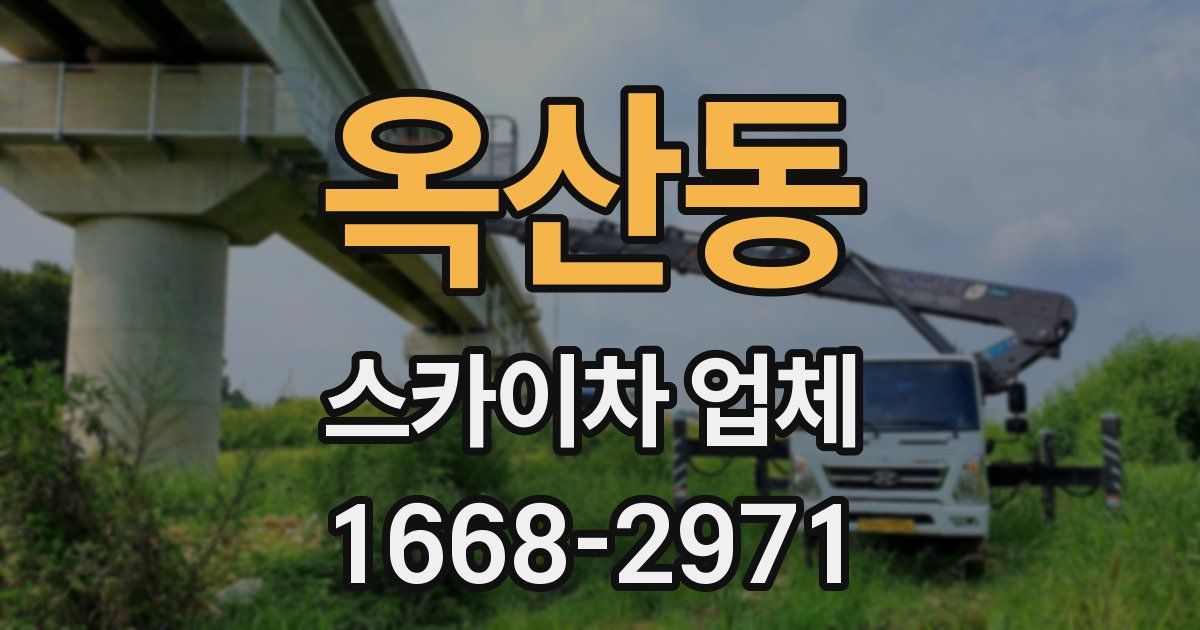 옥산동 스카이차 업체