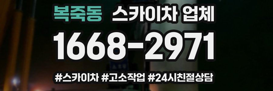 복죽동 스카이차 업체