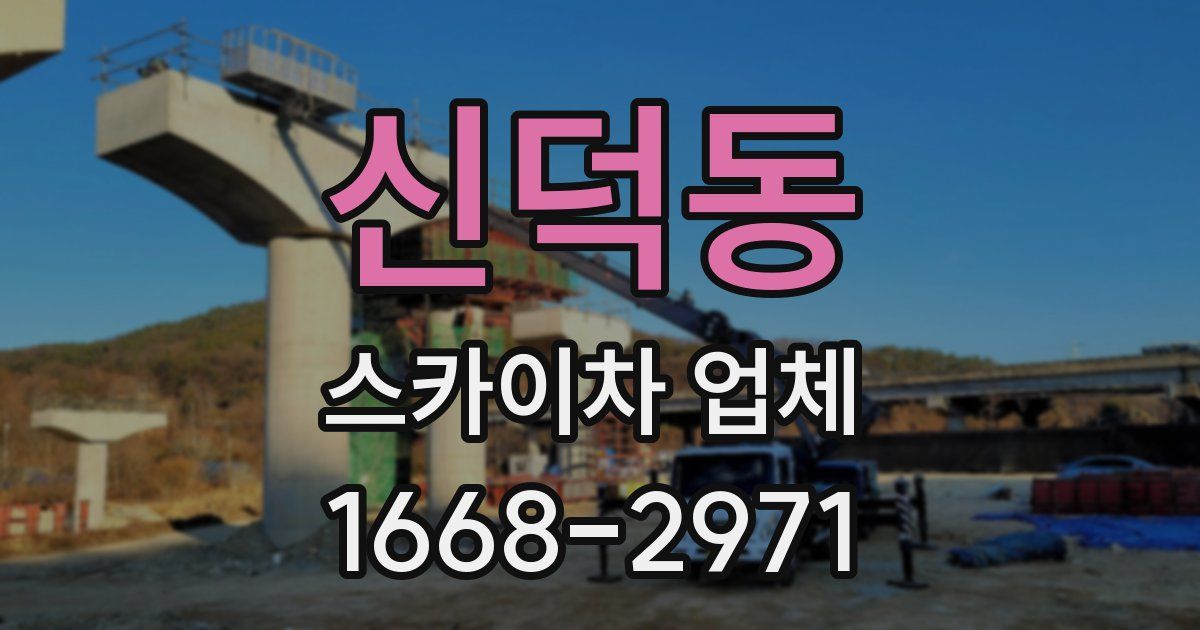 신덕동 스카이차 업체