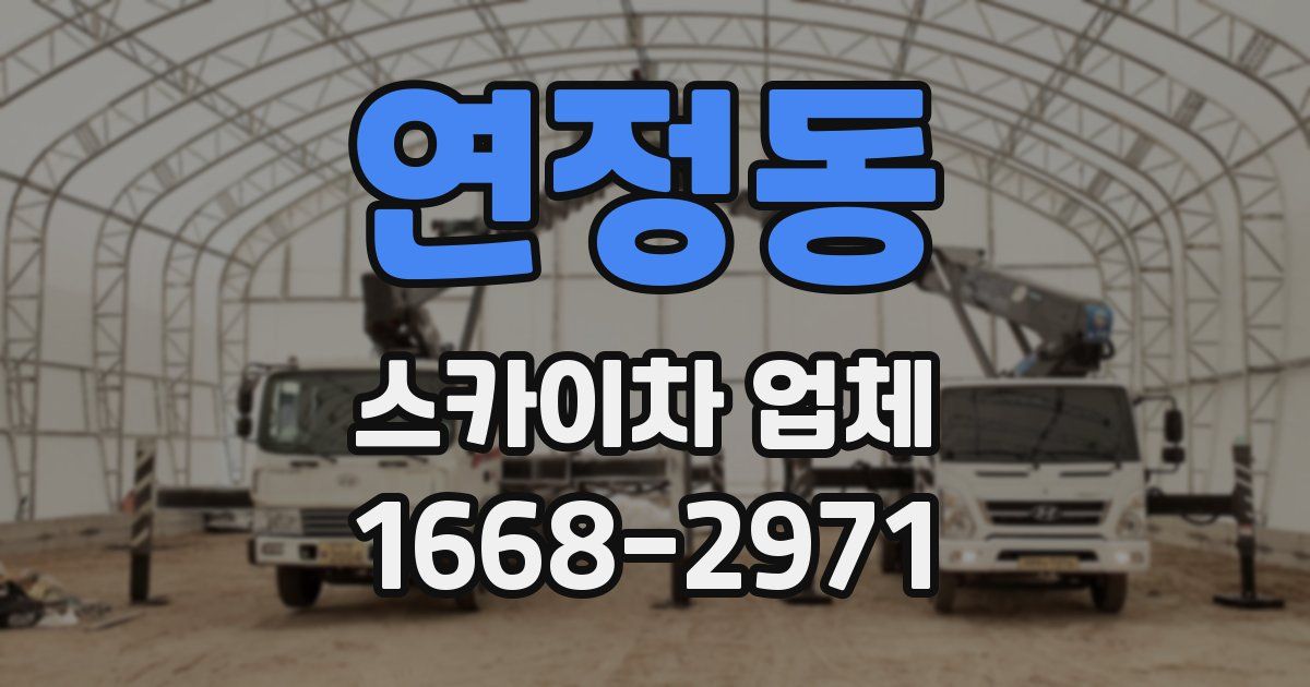 연정동 스카이차 업체