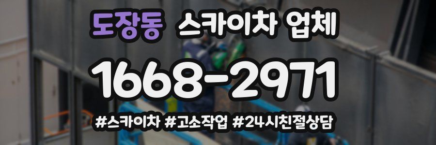 도장동 스카이차 업체