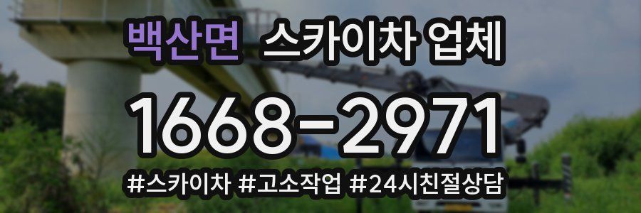 백산면 스카이차 업체