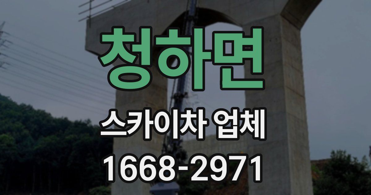 청하면 스카이차 업체