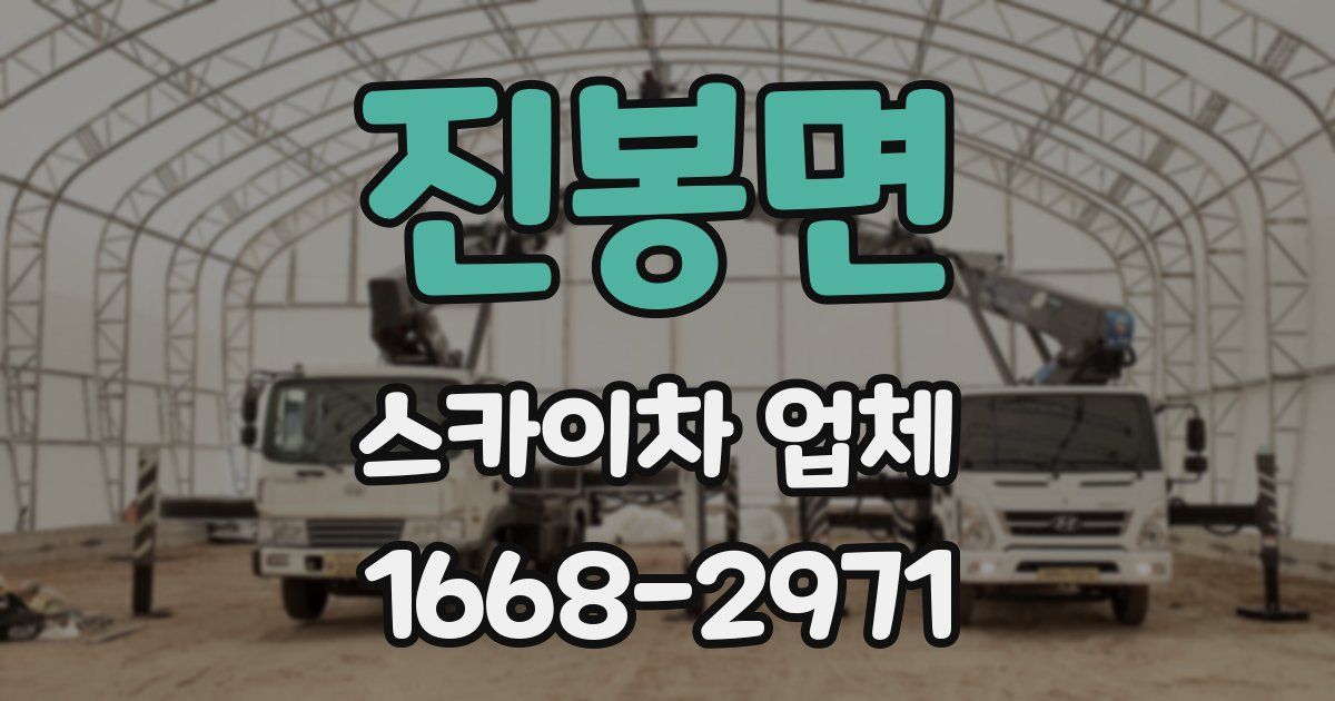 진봉면 스카이차 업체