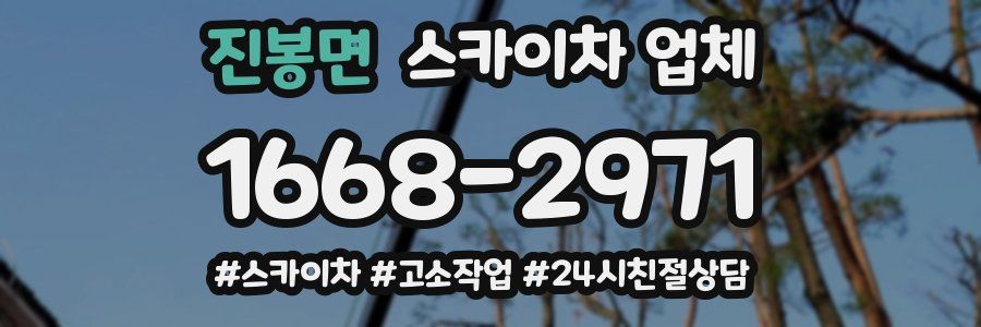 진봉면 스카이차 업체