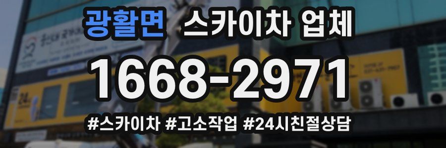 광활면 스카이차 업체