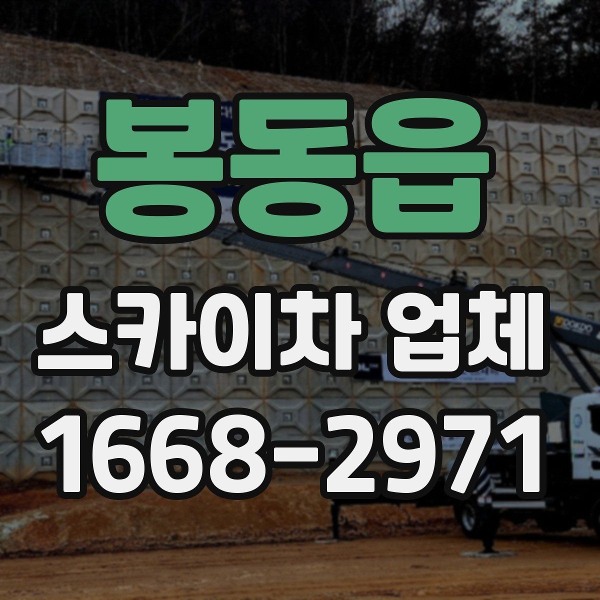 봉동읍 스카이차 업체