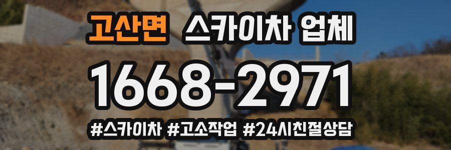 고산면 스카이차 업체