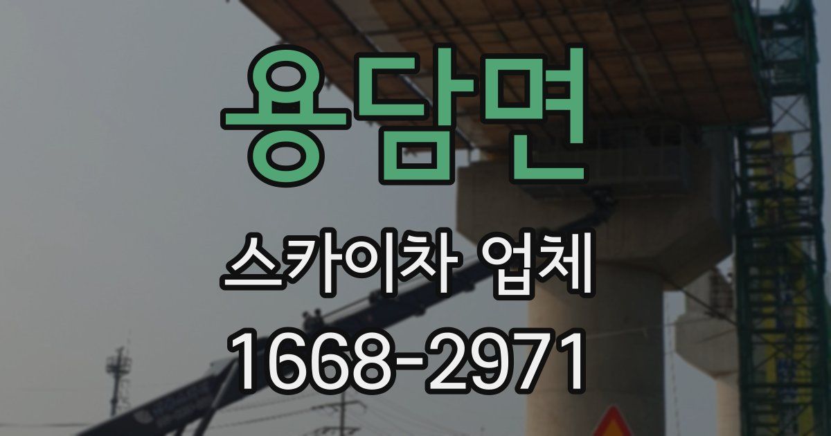 용담면 스카이차 업체