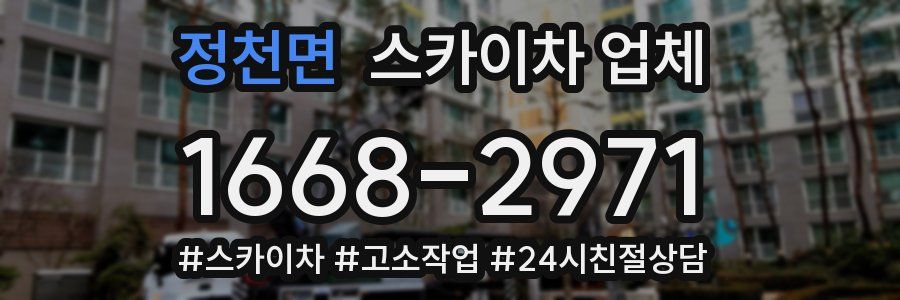 정천면 스카이차 업체