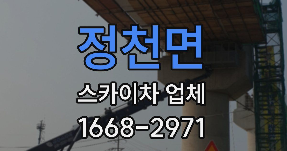 정천면 스카이차 업체