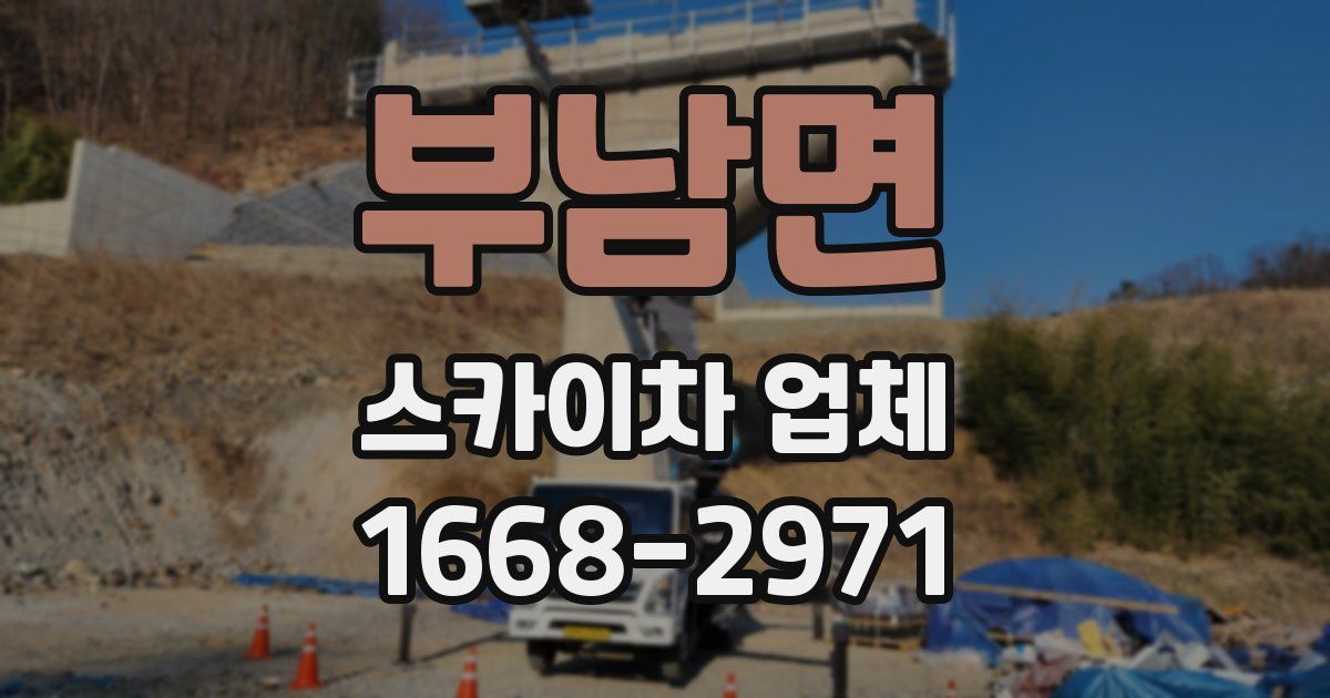 부남면 스카이차 업체