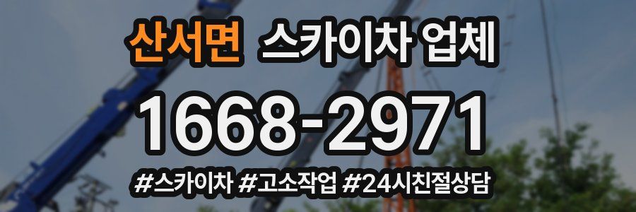 산서면 스카이차 업체
