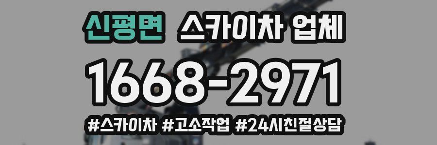신평면 스카이차 업체