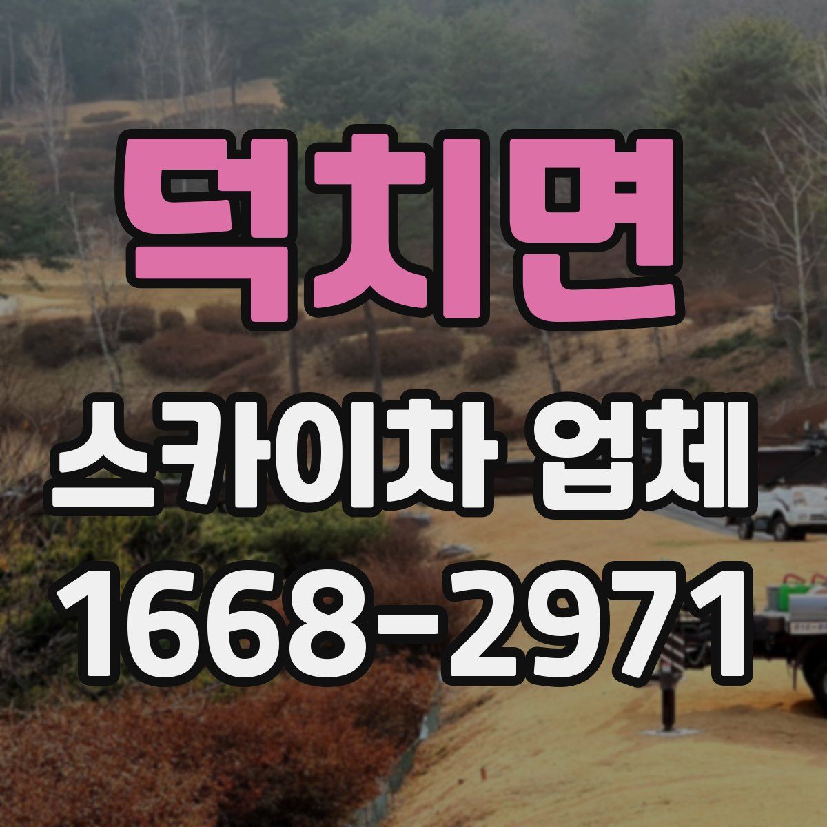 덕치면 스카이차 업체