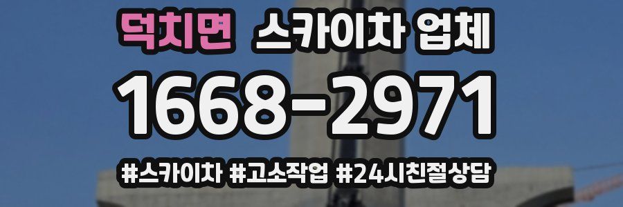 덕치면 스카이차 업체
