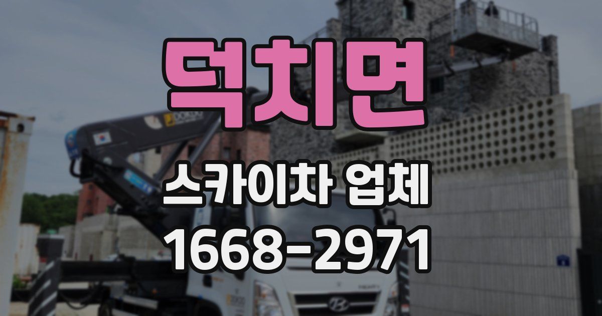 덕치면 스카이차 업체