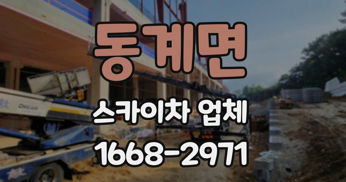 동계면 스카이차 업체