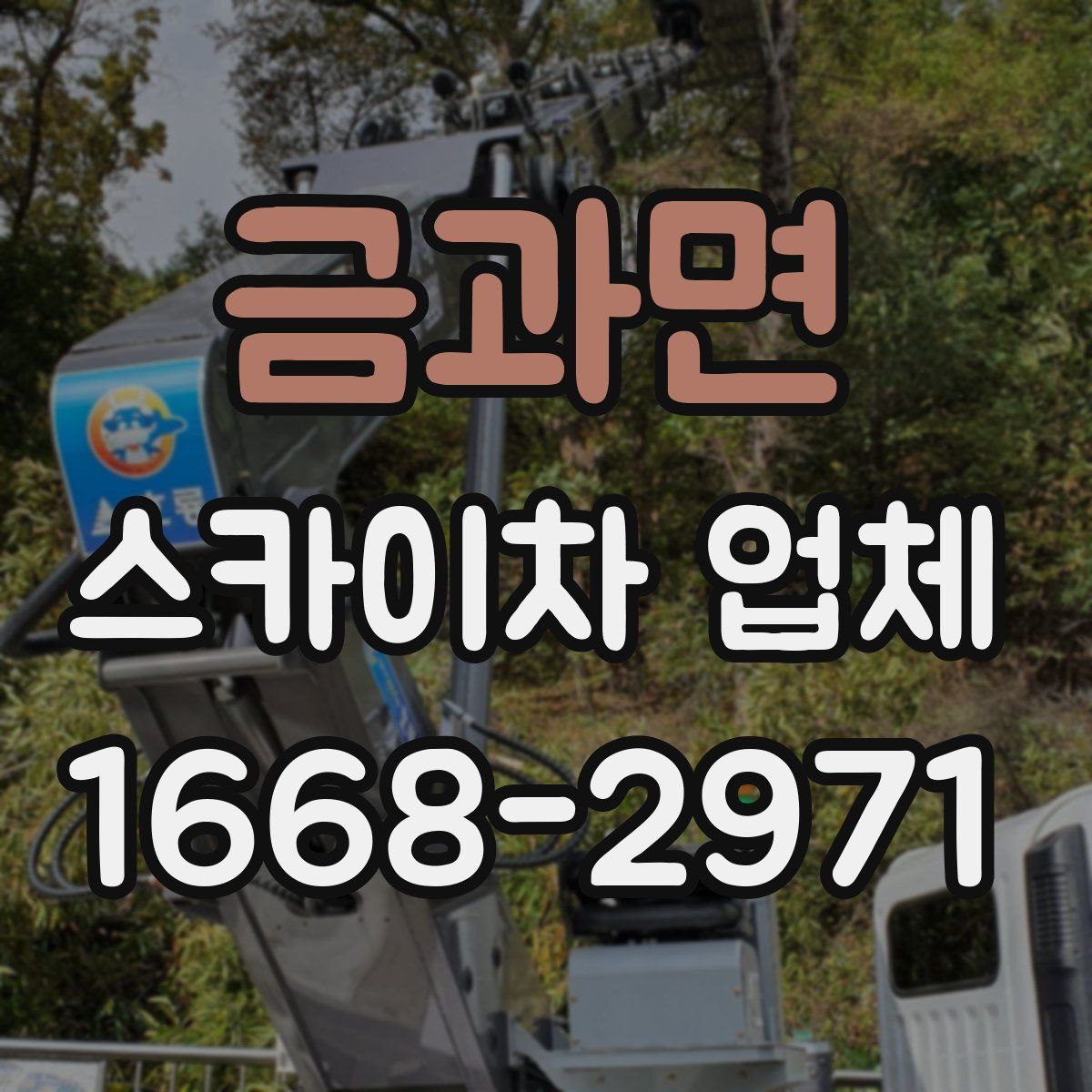 금과면 스카이차 업체