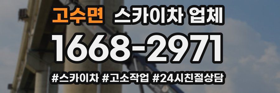 고수면 스카이차 업체