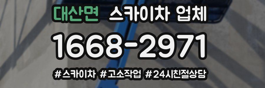 대산면 스카이차 업체