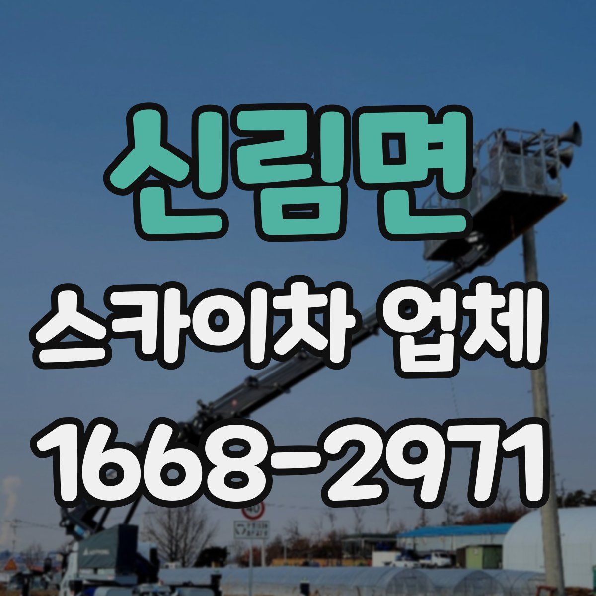 신림면 스카이차 업체