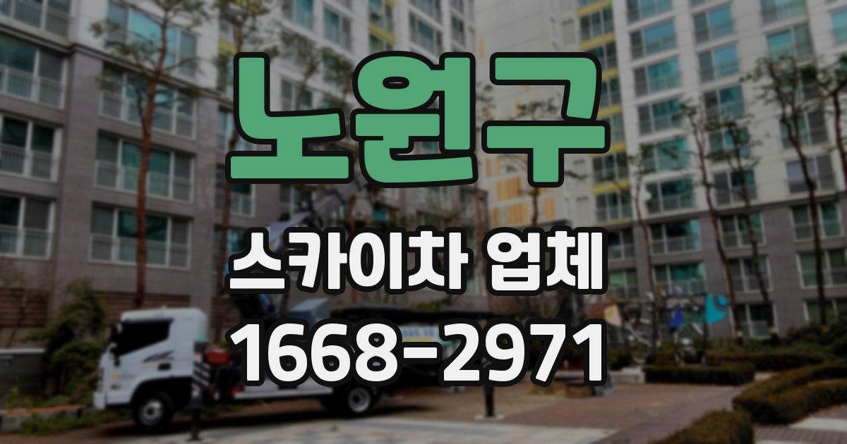 노원구 스카이차 업체