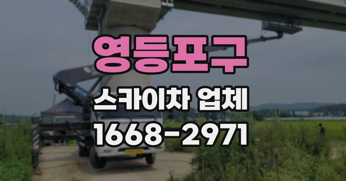 영등포구 스카이차 업체