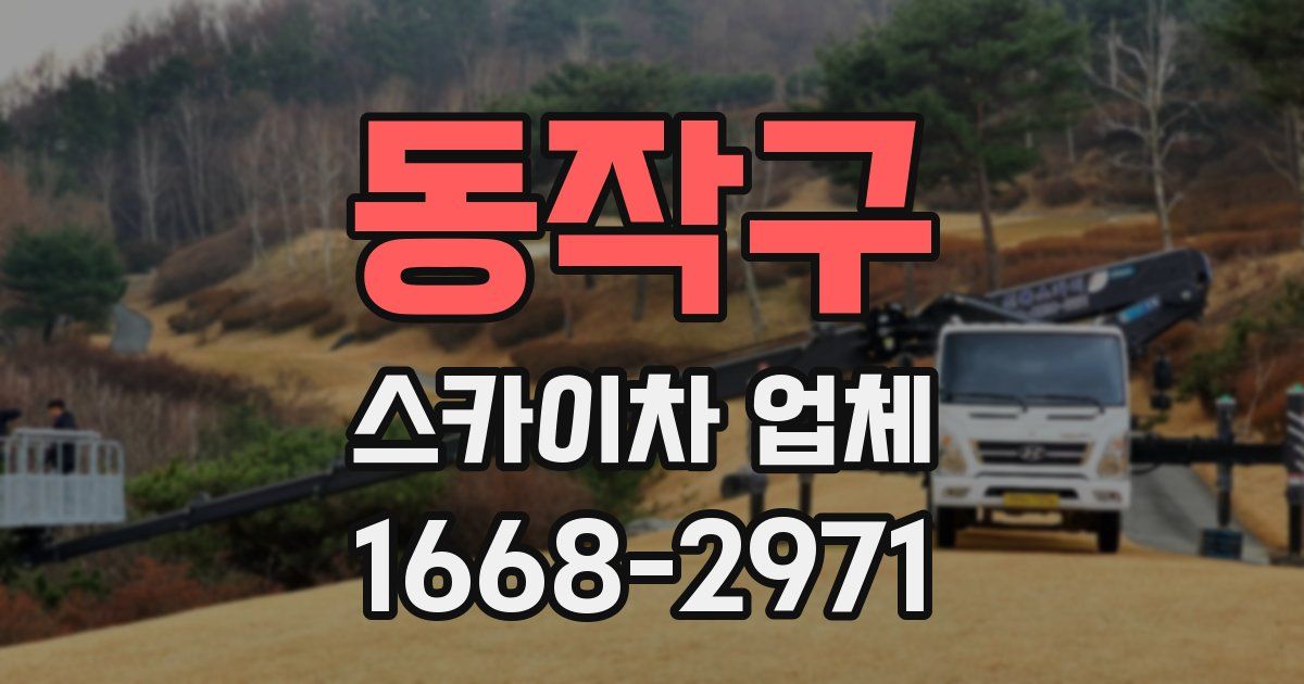 동작구 스카이차 업체