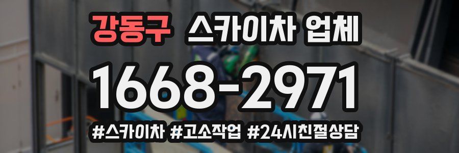 강동구 스카이차 업체
