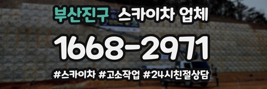 부산진구 스카이차 업체