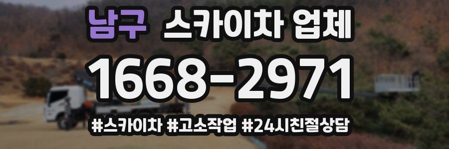 남구 스카이차 업체