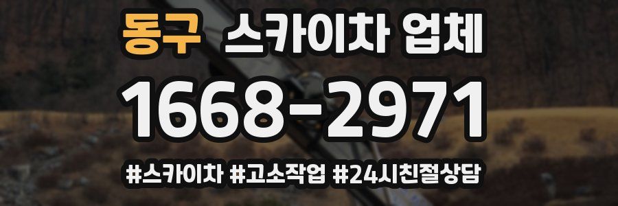 동구 스카이차 업체