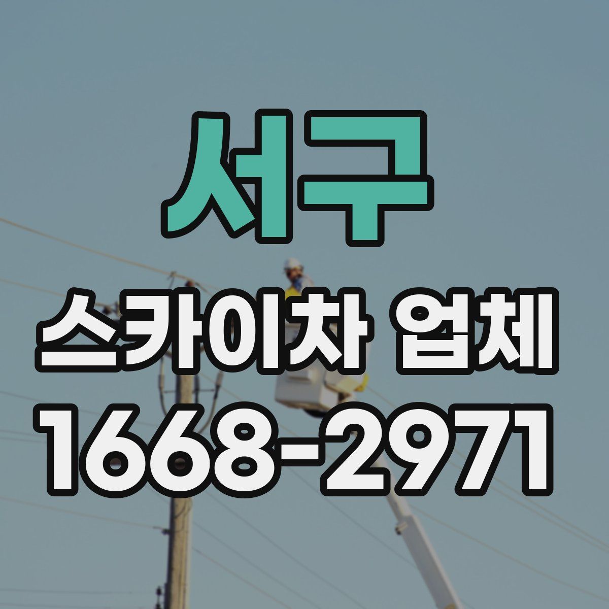 서구 스카이차 업체