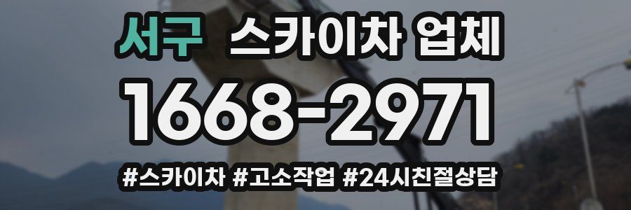 서구 스카이차 업체