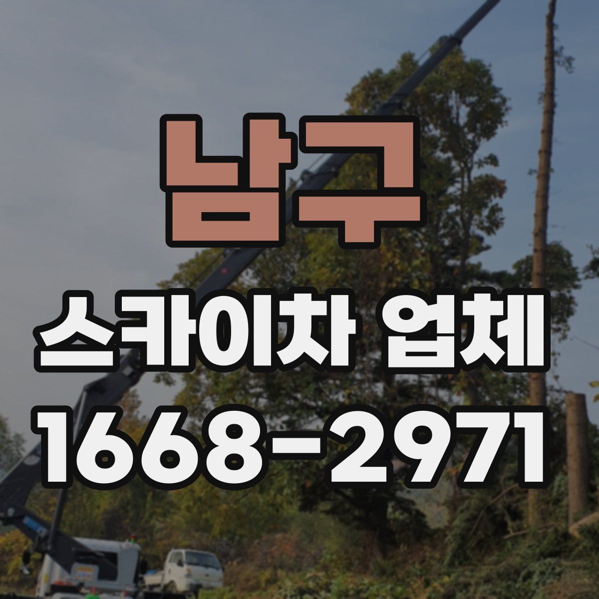 남구 스카이차 업체