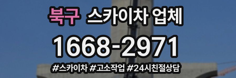 북구 스카이차 업체